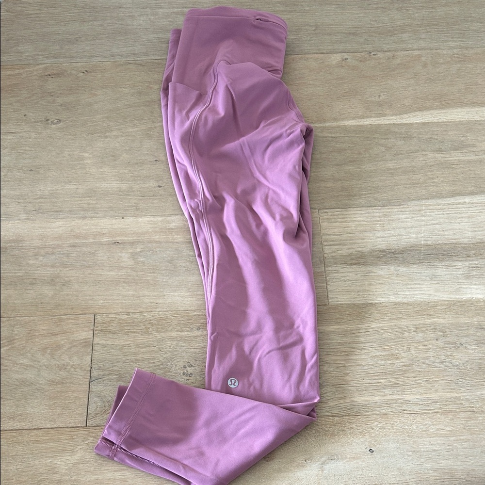 Lululemon Pink Mauve High-Rise Leggings